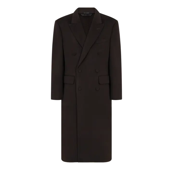 CASHMERE DOUBLE SPLITTABLE COAT BROWN online